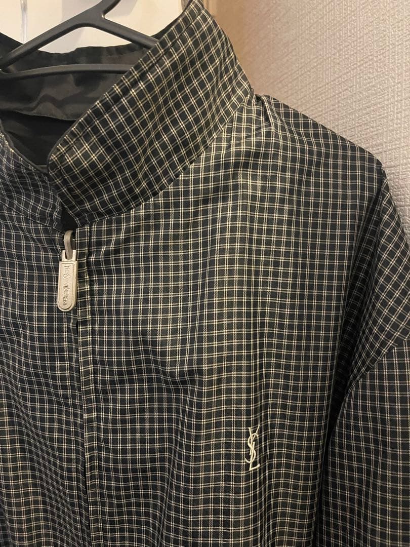 YSL ジャケット チェック柄　リバーシブル　メンズ　レディース