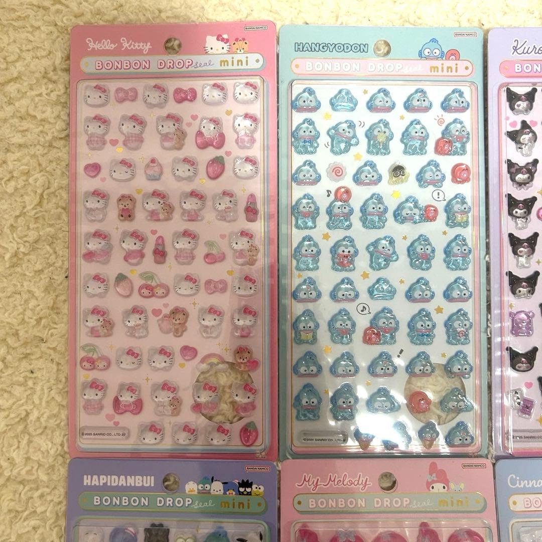 サンリオ　ボンボンドロップシール 全8種類　国内正規品　サンリオmini