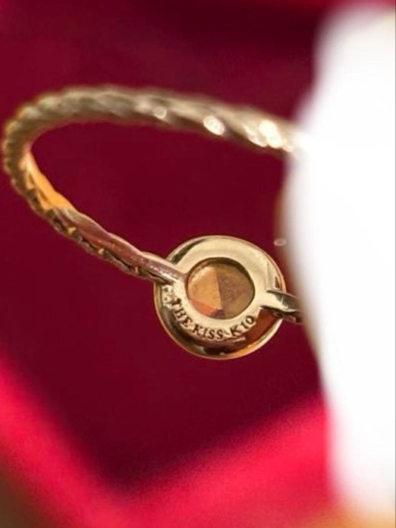 THEKISS K10 イエローゴールド レモンクォーツ リング 10号