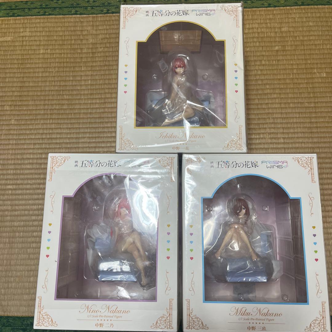 ★五等分の花嫁　中野一花　二乃　三玖1/7スケールフィギュア　3種セット TVアニメ「五等分の花嫁∬」より『中野ニ乃 -白無垢- 1/7スケール