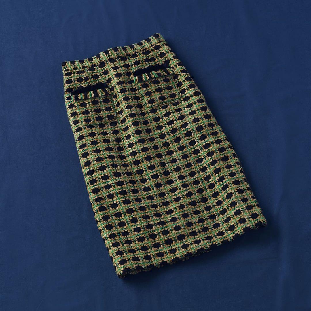 ほぼ日 ツイード ポケットスカート 生地の可能性