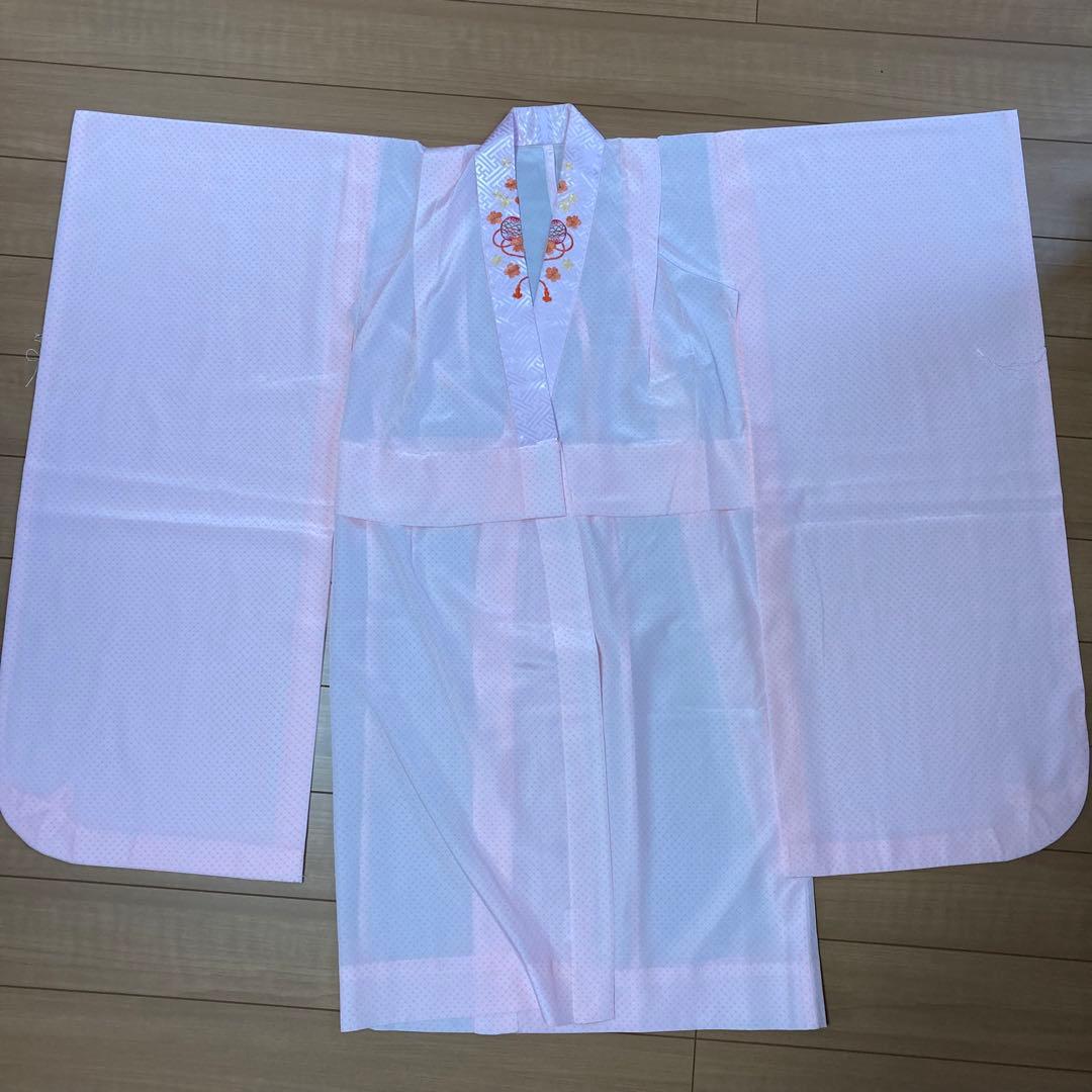 七五三着物赤正絹7歳一式