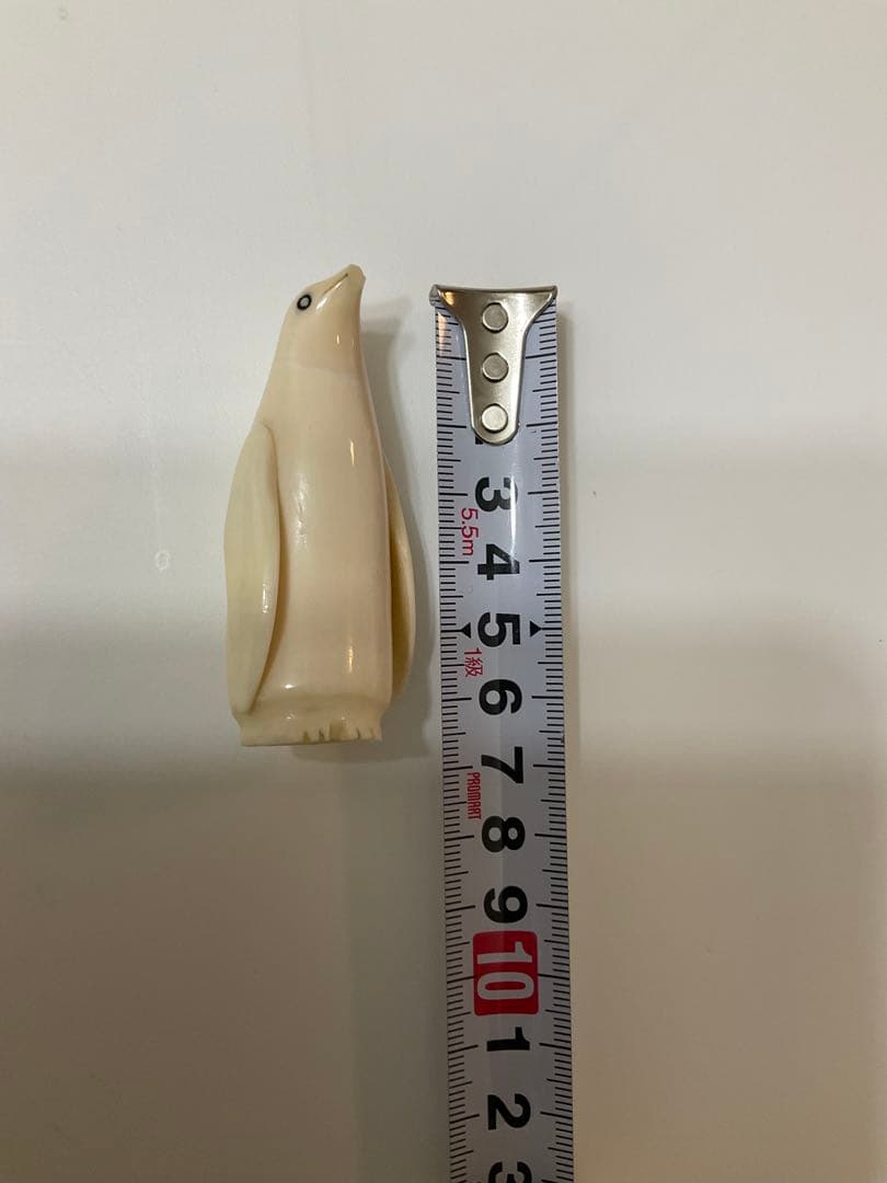 希少 鯨の歯 マッコウクジラ ペンギンの置物