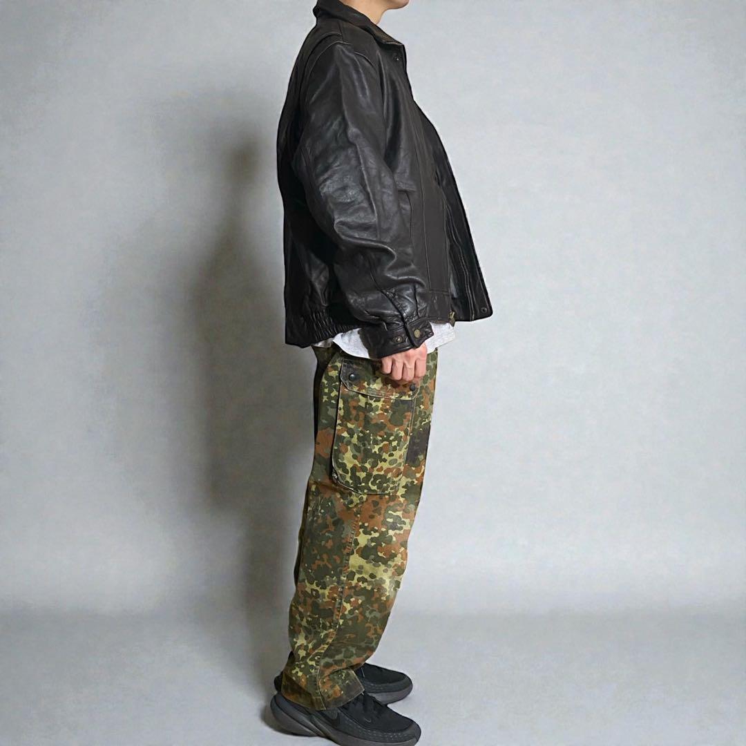 マベレザーA2ブラックスウィングトップスタンドカラー短丈本革ハイネックブル