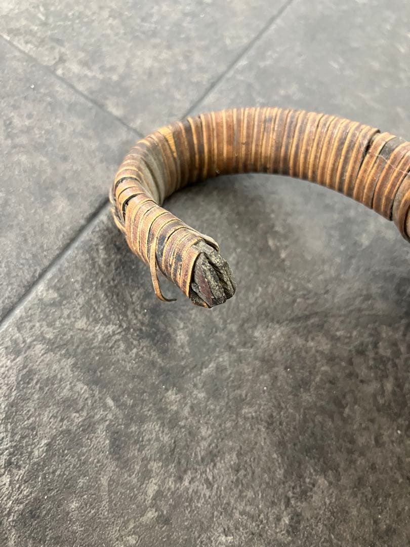 値下げ！古美術 生花 竹籠 花籠 唐物 花器 三足 古道具 籐