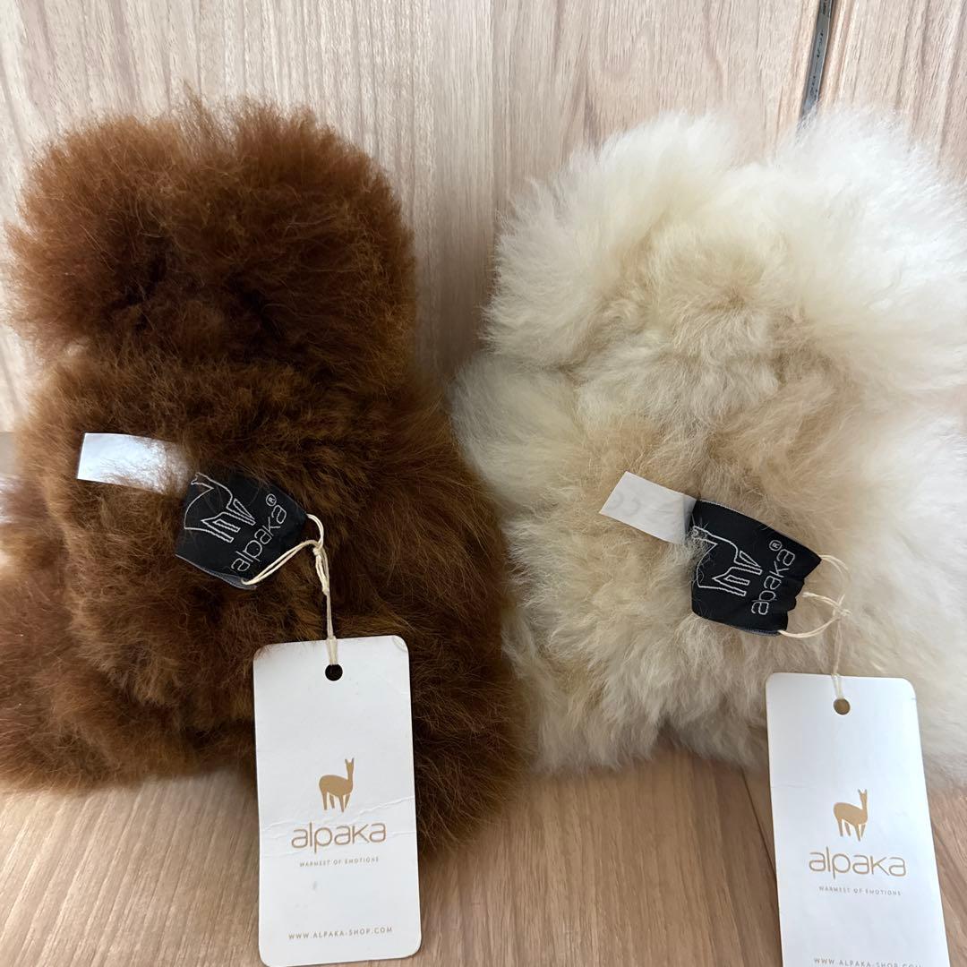 m*u様 alpaka アルパカベア　テディベア　くま　ぬいぐるみ　2体セット