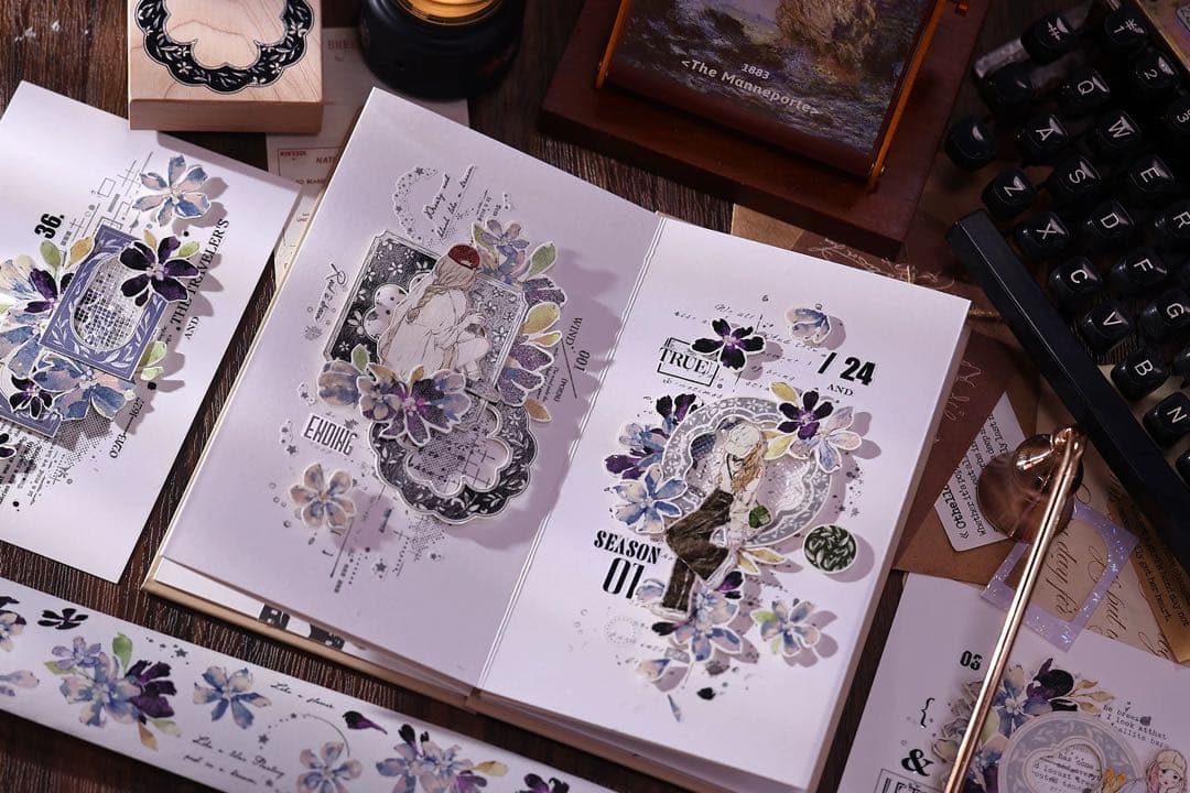 ⭐️SALE⭐️小白家文創《梦》海外マスキングテープ マステ 【2749】