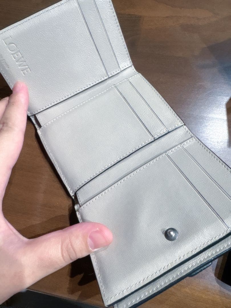 shiroさん専用】LOEWE グリーン 三つ折り財布