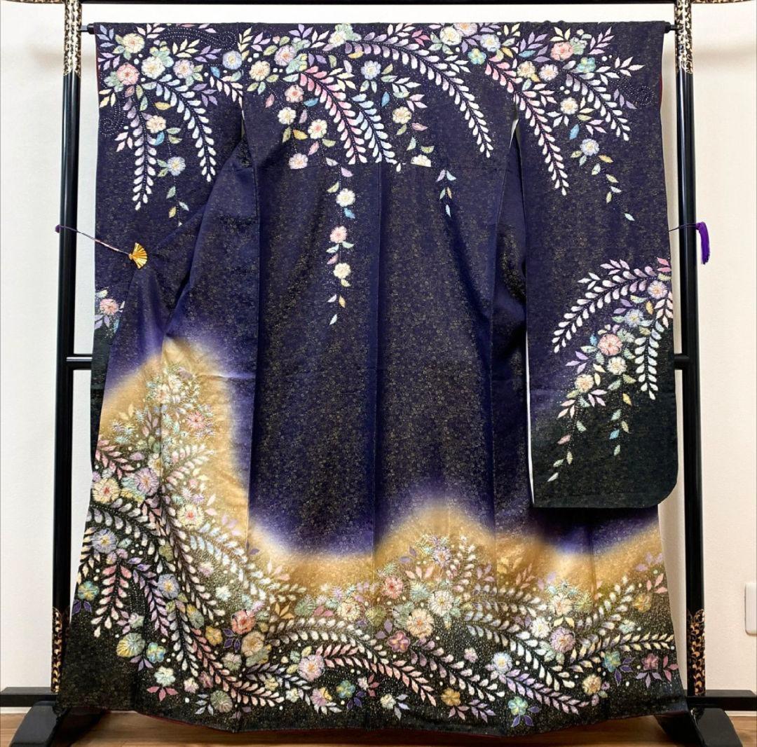 プロフ必読☆やまと謹製☆翠山工房☆辻が花☆絞り☆金彩 プロフ必読