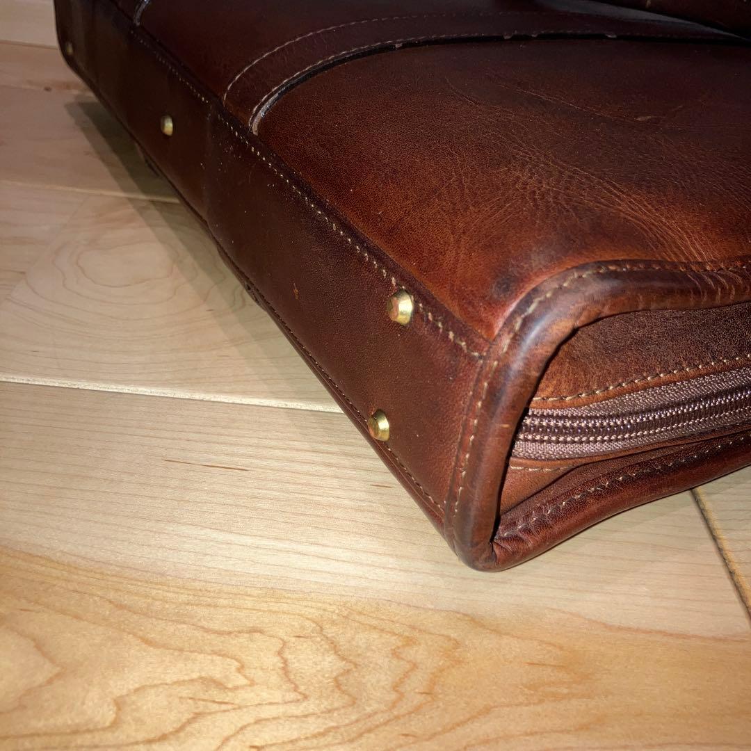 INDEED（インディード）ブリーフケース　ボルサ　ブラウン　オイルレザー