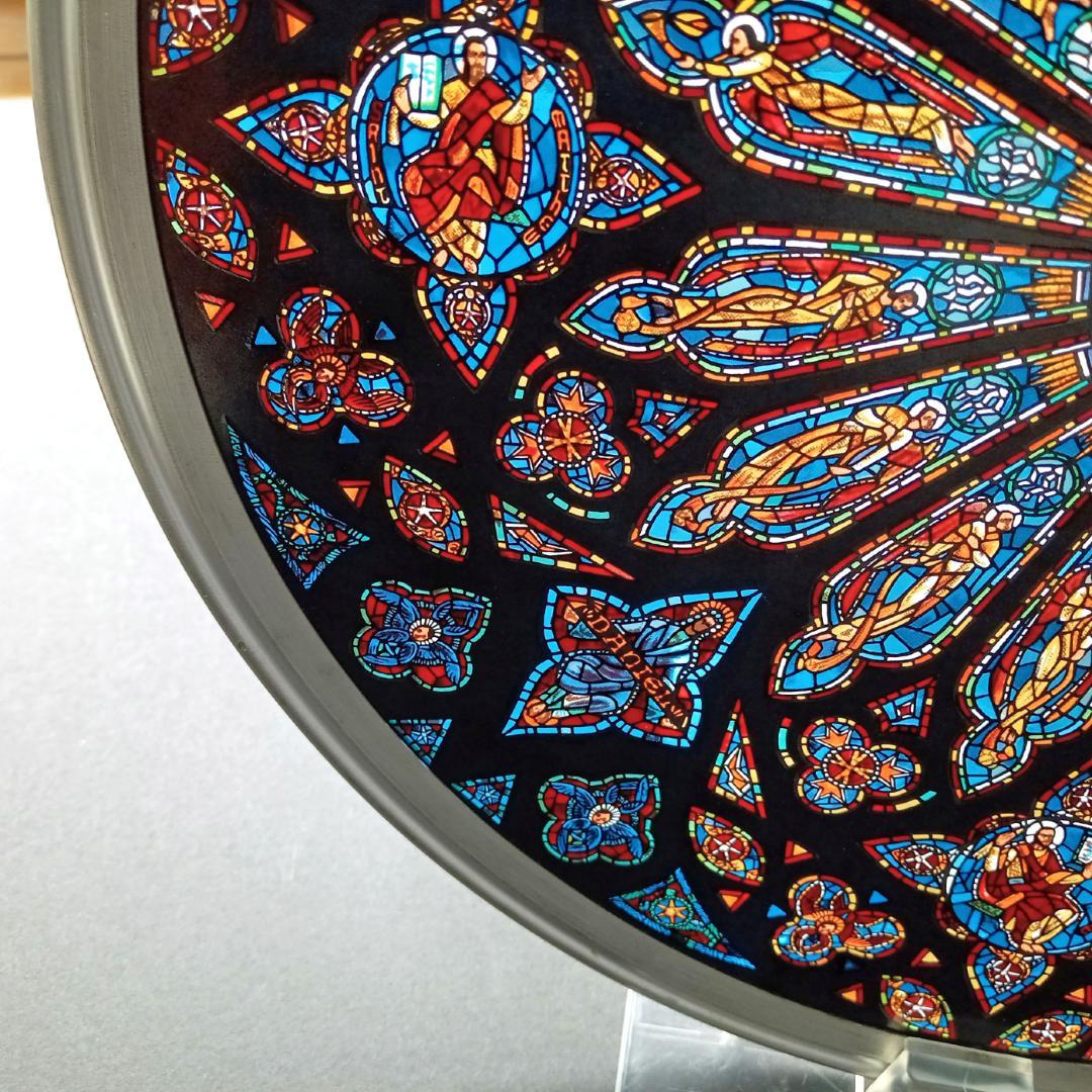 大判セント・ジョン・ザ・ディヴァイン大聖堂ステンドグラス バラ窓