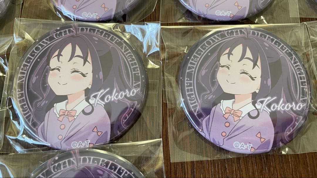 キミプリ 紫雨こころ Mellow Candlelit Night 缶バッジ