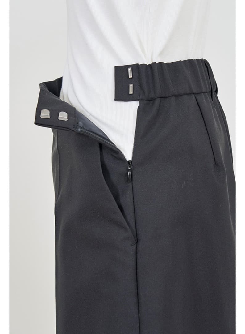 yori 2024AW ギャババギーワイドパンツ ネイビー 34