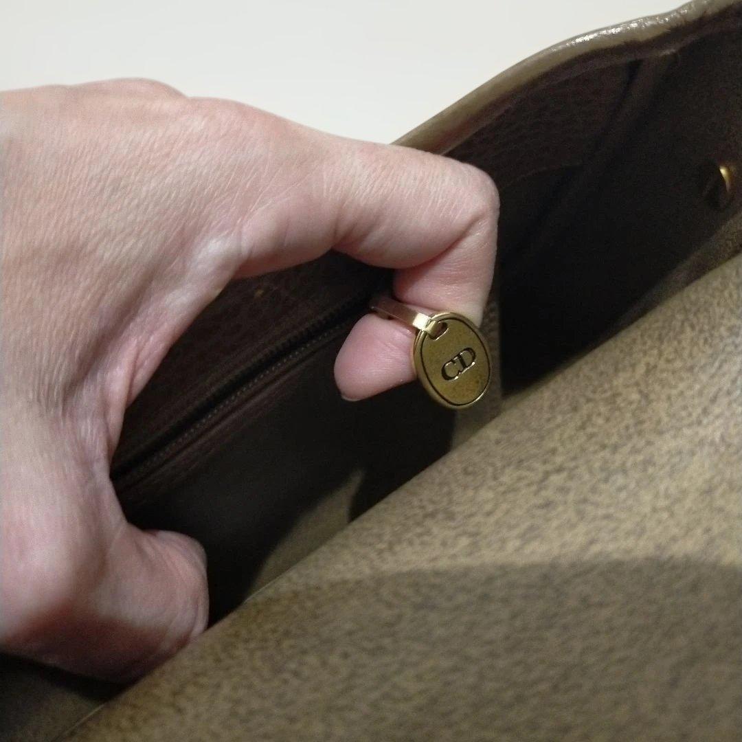 Christian Dior ブラウンショルダーバッグ