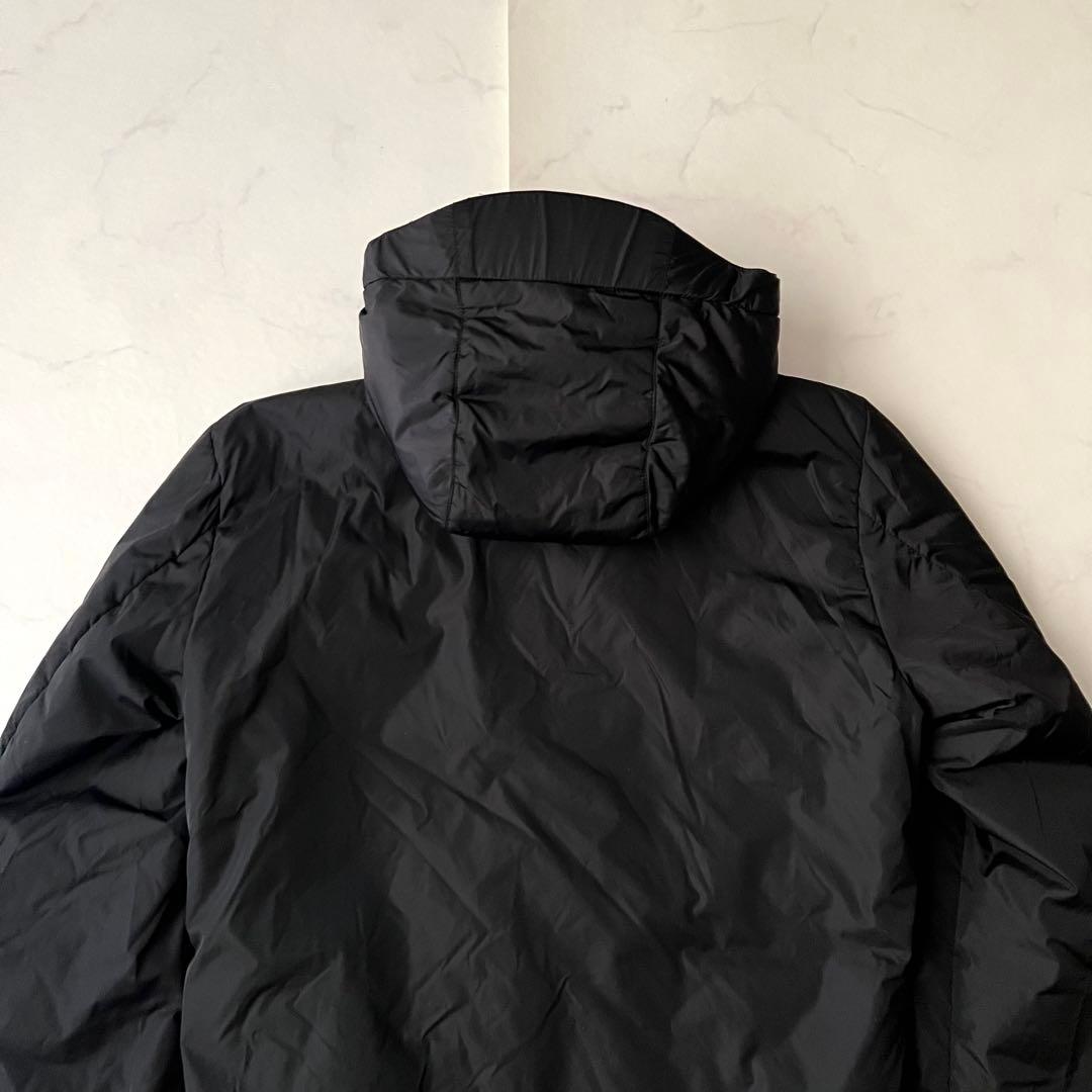 美品 PRADA SPORTS ナイロン 中綿ジャケット ラバーロゴ 黒 44 - メルカリ