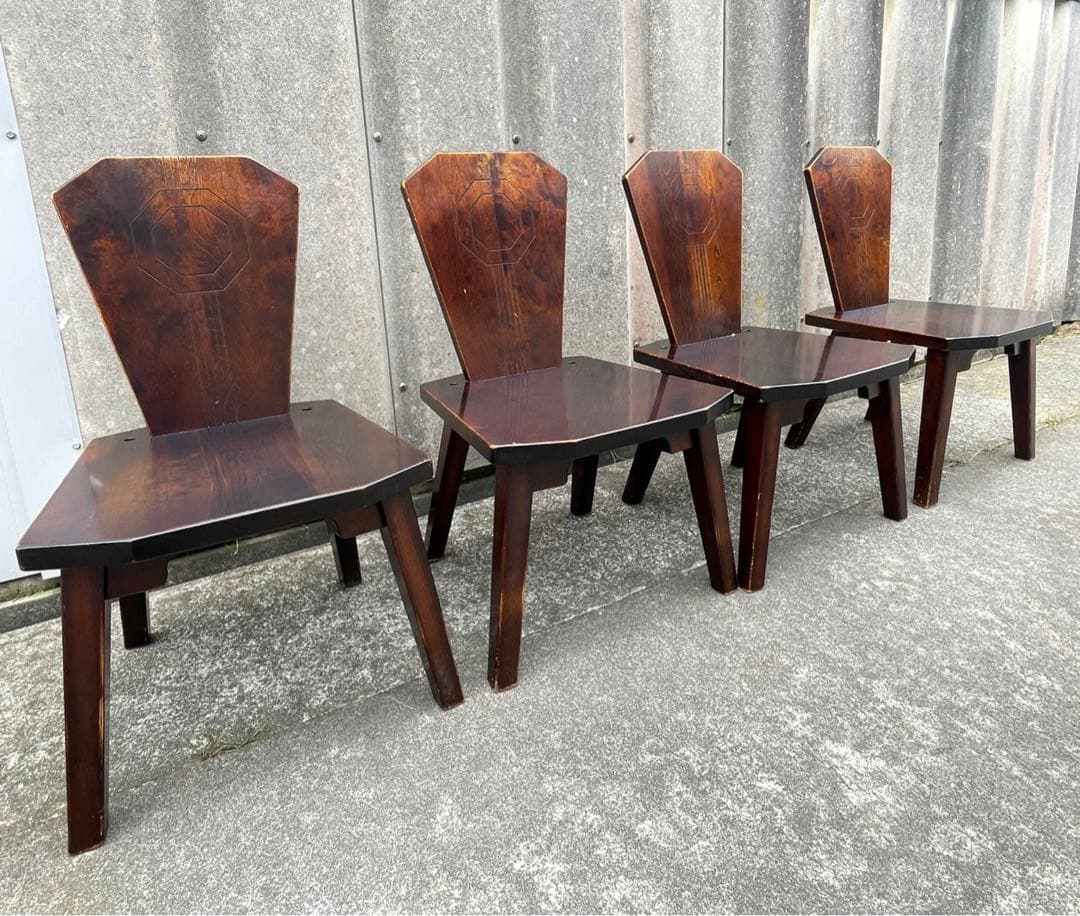 稀少/星野民藝/星野民芸/八角炉/囲炉裏/ダイニングセット/チェア/椅子/桜材