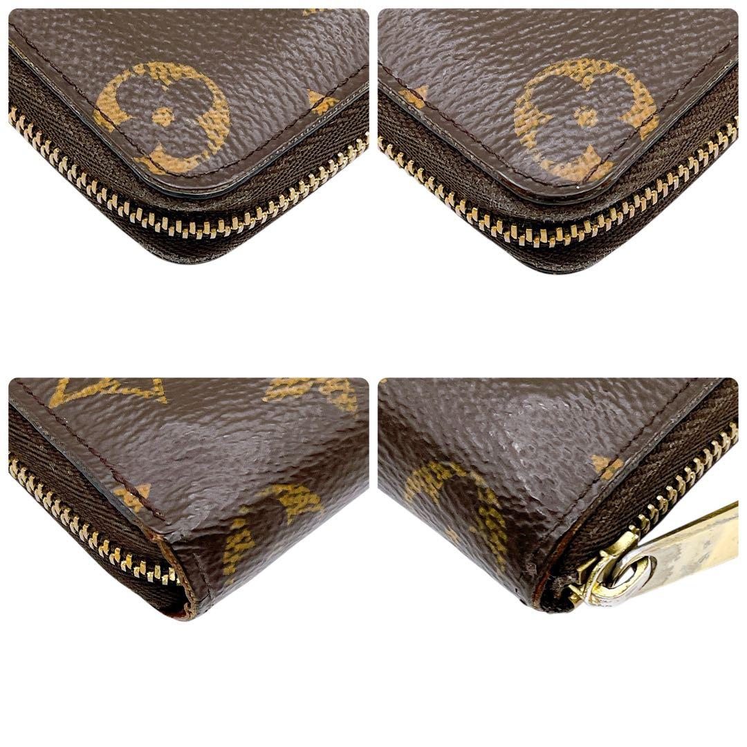 良品 ルイヴィトン M60067 ジッピー パース ケース ブラウン