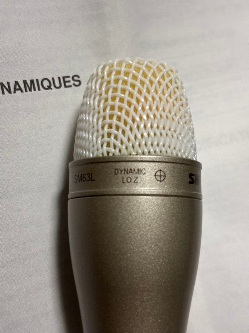 【美品】SHURE SM63L ダイナミックマイク 本体