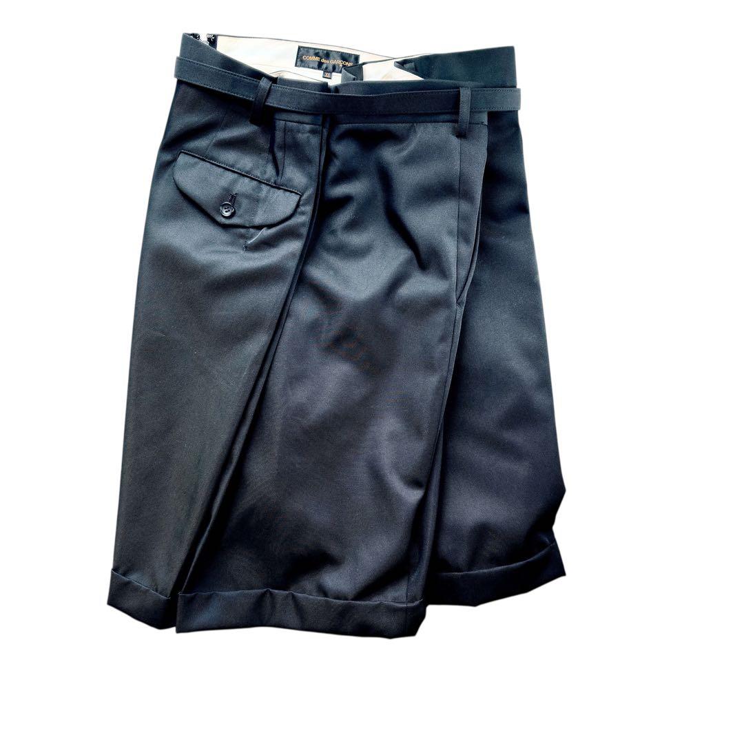コムデギャルソン黒キュロットパンツ