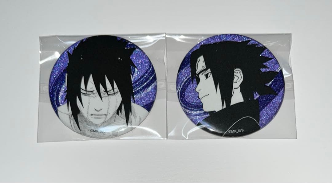 NARUTO うちはサスケ 缶バッジ EMOTIONS JUMP SHOP - メルカリ