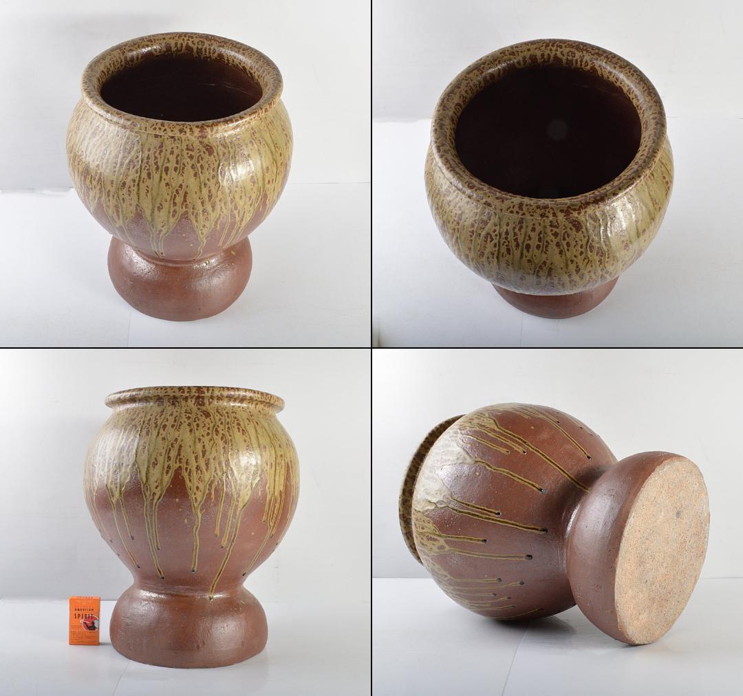 常滑焼 澤田重治作 ヨリコ造り 壷 大壷 重さ約18.9㎏