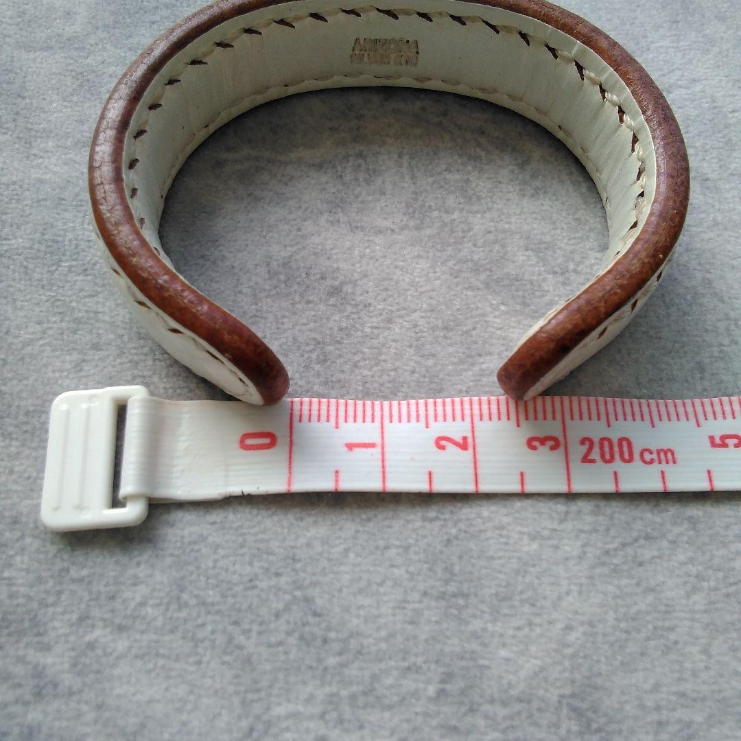 アリゾナフリーダム Arizonafreedom ホワイトレザーバングル K18