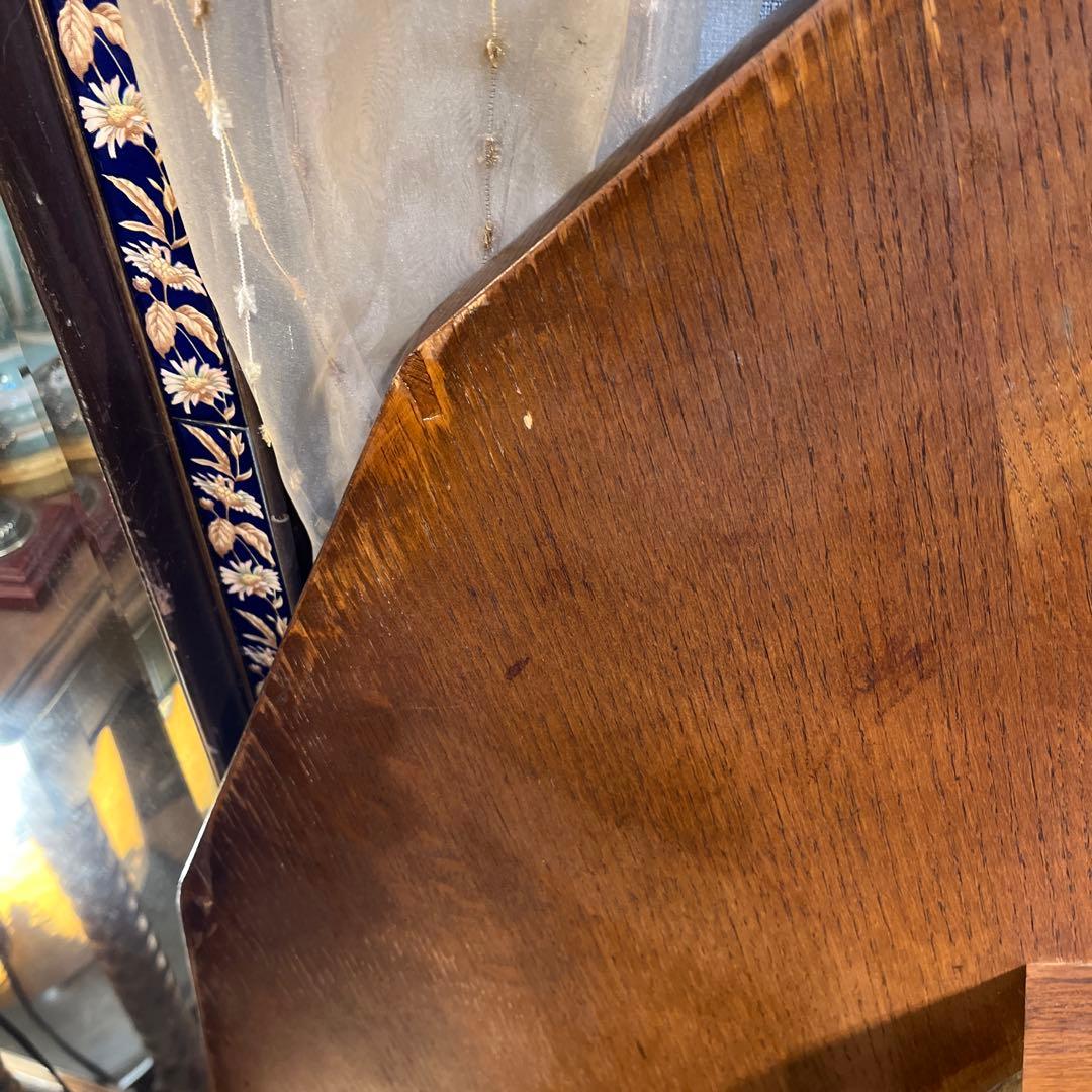 NH338ヴィンテージ オーク　１６角　ダッチカントリーダイニングテーブル