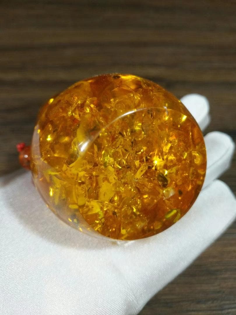 中国古美術・旧蔵・琥珀のヒョウタンセット・純手作り・細密彫・文房置物・