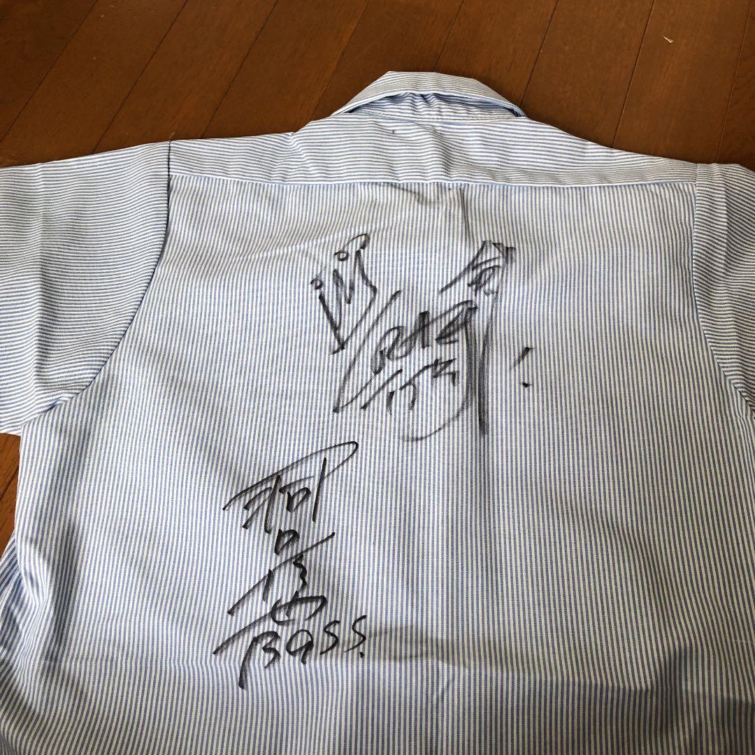 稀少 直筆サイン入り クレイジーケンバンド 半袖 シャツ 横山剣
