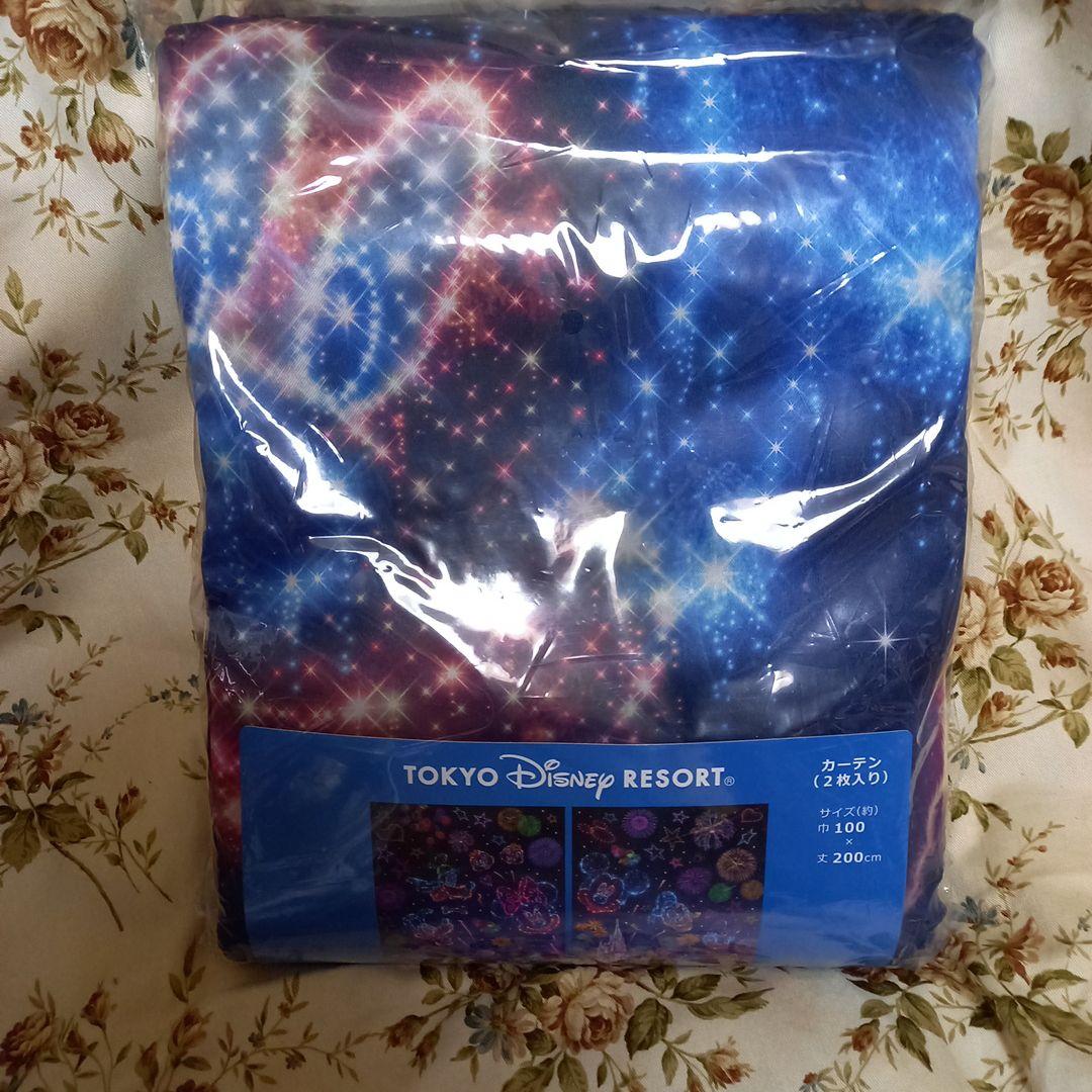 ディズニーリゾート 夜空 花火 カーテン 新品