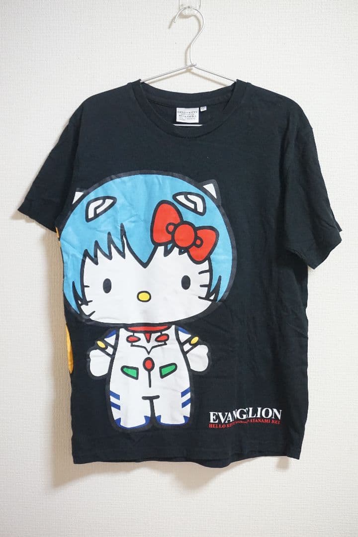 サンリオ ハローキティ 新世紀エヴァンゲリオン コラボ Tシャツ L 綾波レイ