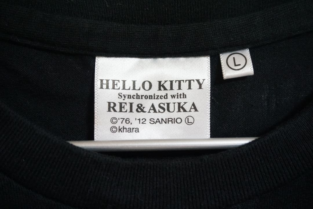サンリオ ハローキティ 新世紀エヴァンゲリオン コラボ Tシャツ L 綾波レイ