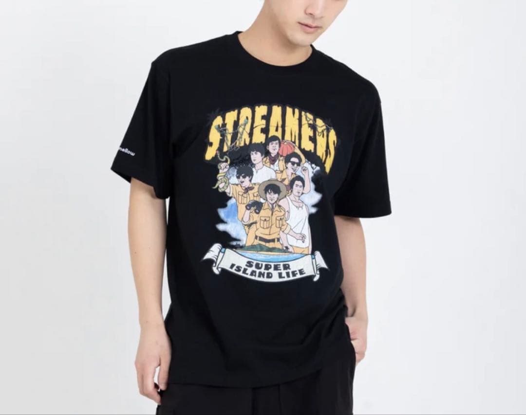 【新品未使用】加藤純一ハイパー無人島TシャツLサイズ黒