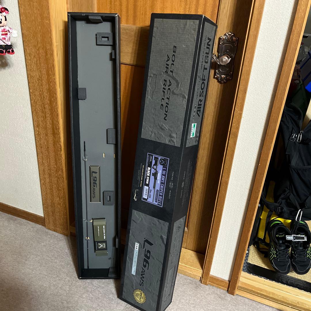 エアコッキングライフル ブラック スコープ付き ジャンク