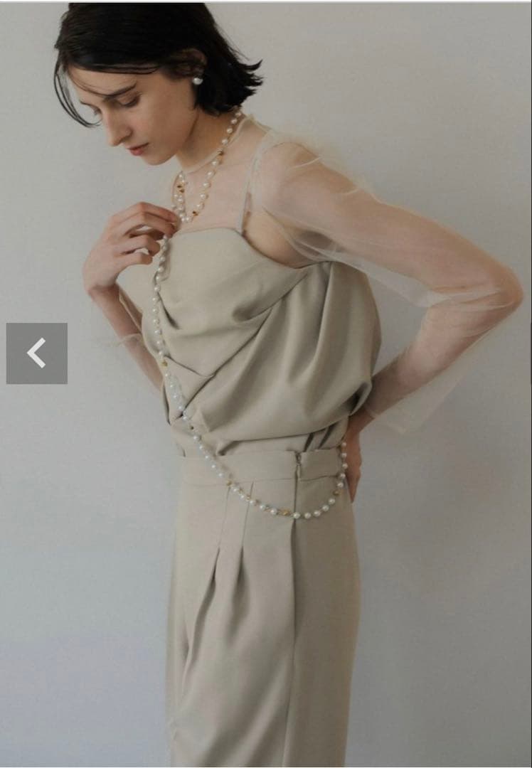 ク★新品★ LE’RURE Drepe bustier set up pants