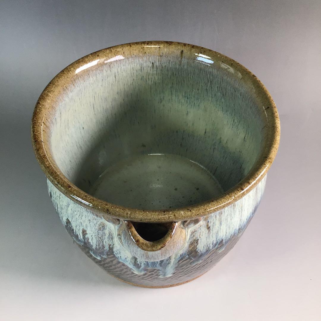 Ｒ７４４　水指　『武村利左エ門造』『朝鮮唐津』『片口水指』　共箱　茶道具