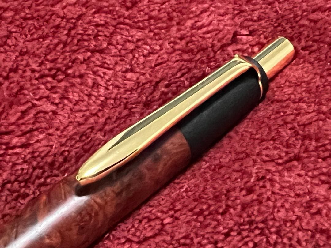 ボナンペン 真鍮金具 未使用品 花梨瘤赤目 ( 野原工芸 工房楔 こぶた