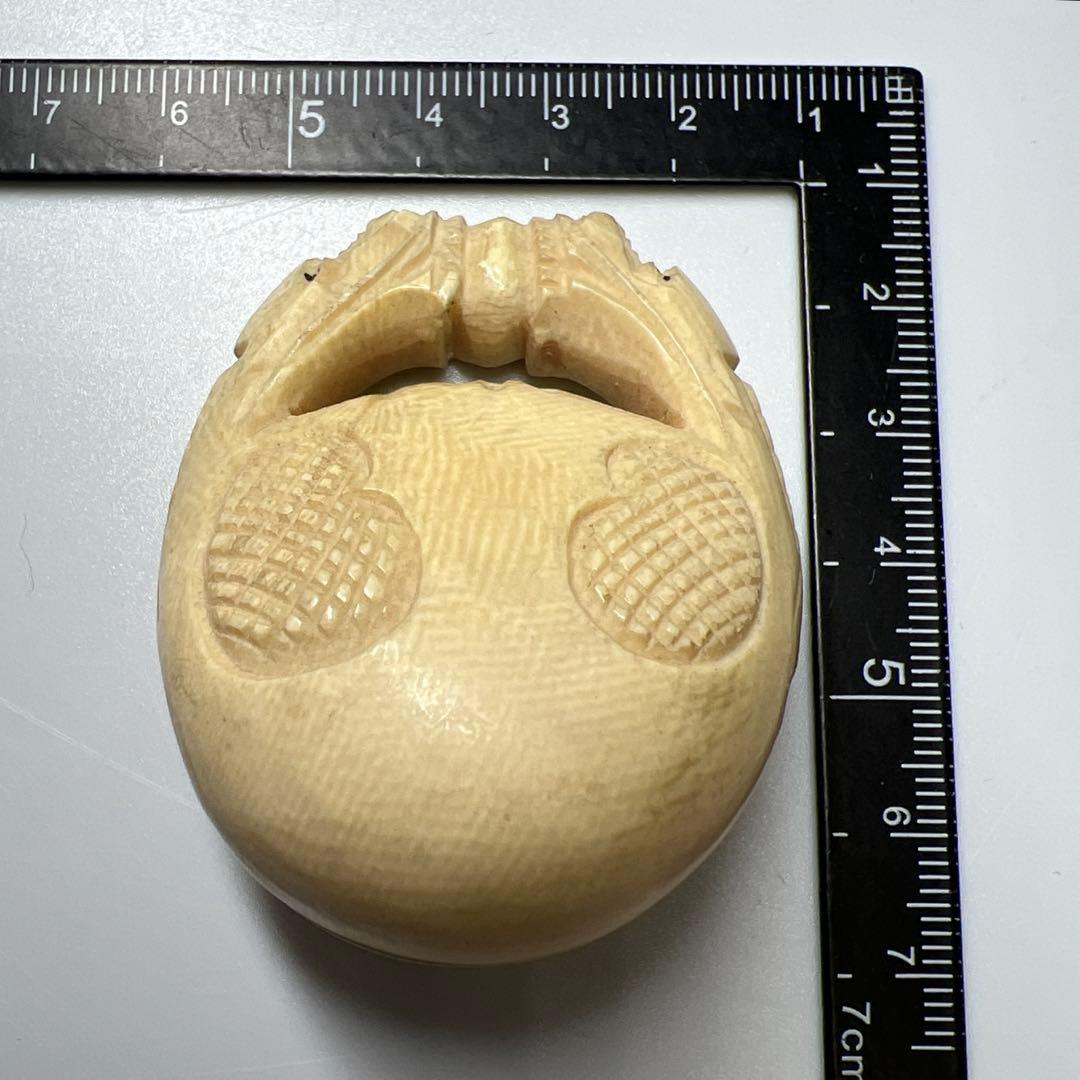 極上木魚根付 45g 東Y8-0109☆2Fタエチ