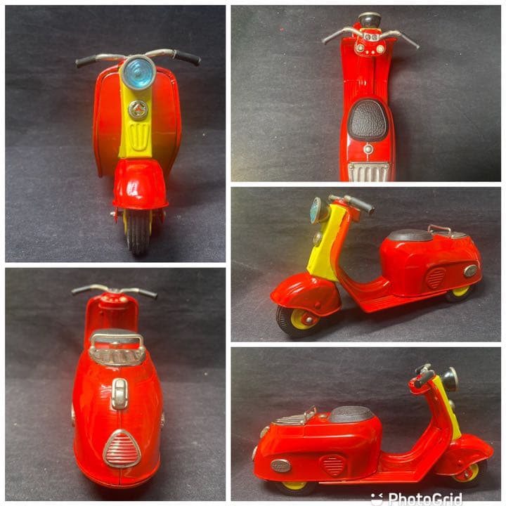 ⭐️希少！美品！萬代屋製三菱シルバーピジョンのブリキのスクーター