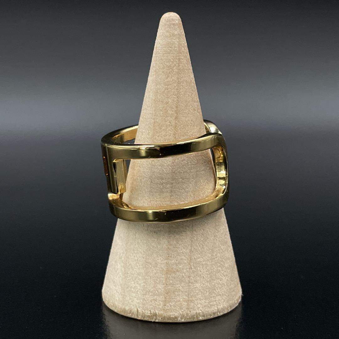 美品　FENDI フェンディ　オーロックリング　FF リング　ゴールド　指輪