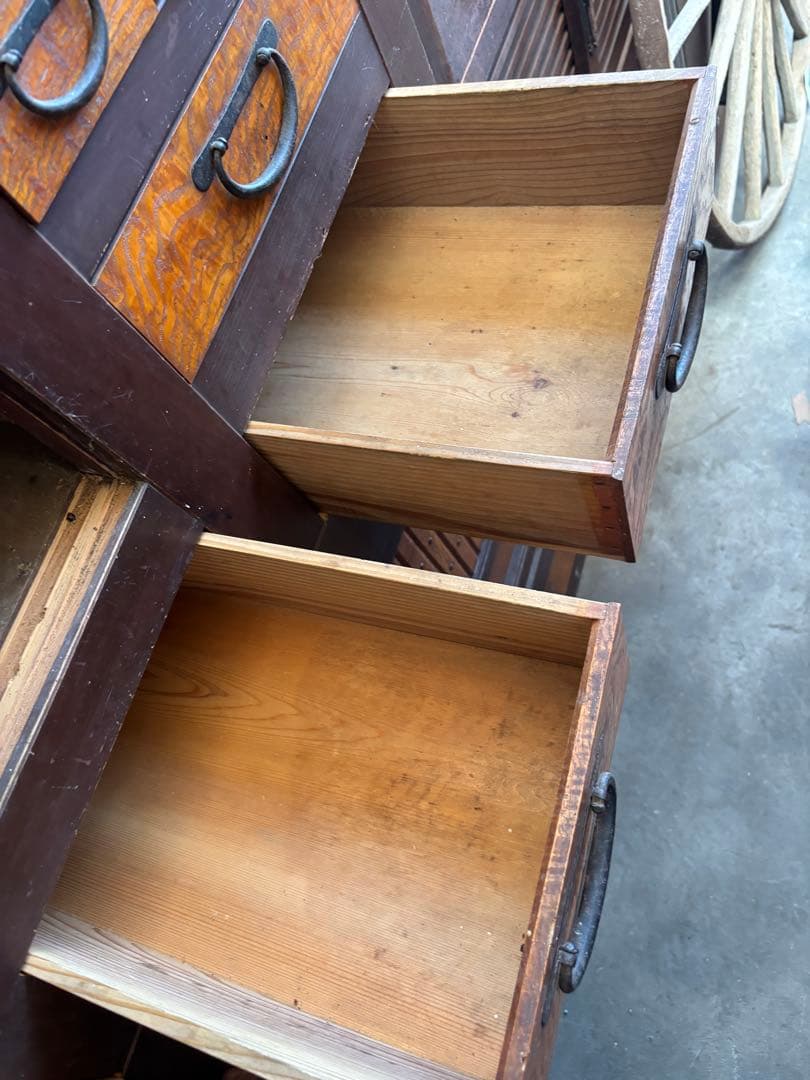 岐阜県揖斐郡池田町まで 水屋箪笥 176×174㎝ アンティーク 時代