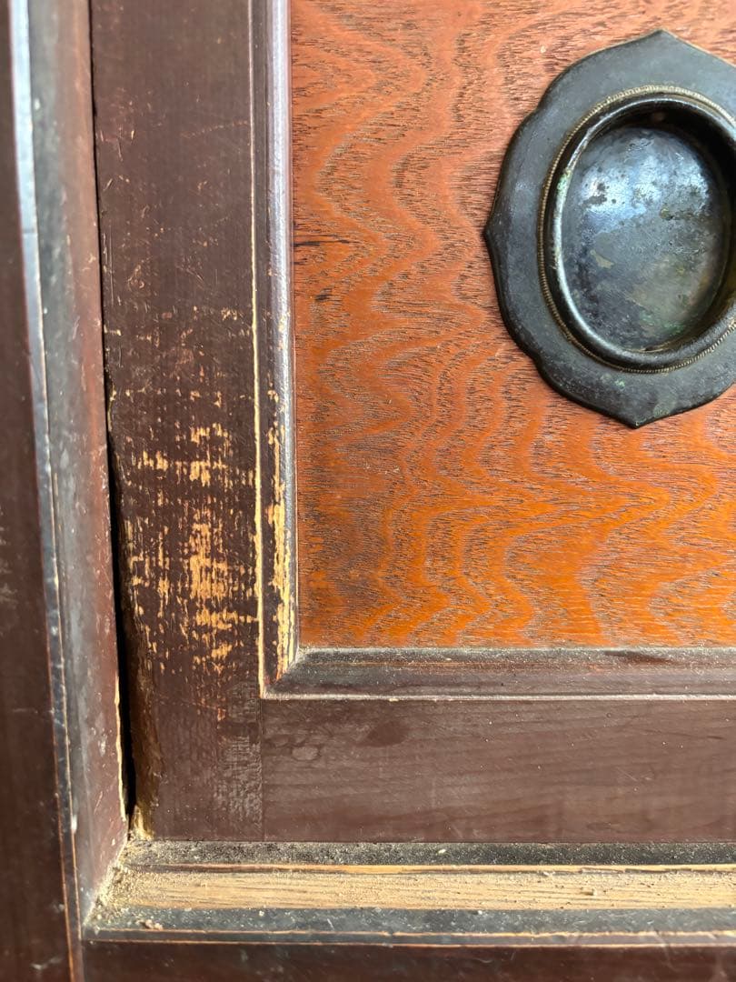 岐阜県揖斐郡池田町まで 水屋箪笥 176×174㎝ アンティーク 時代