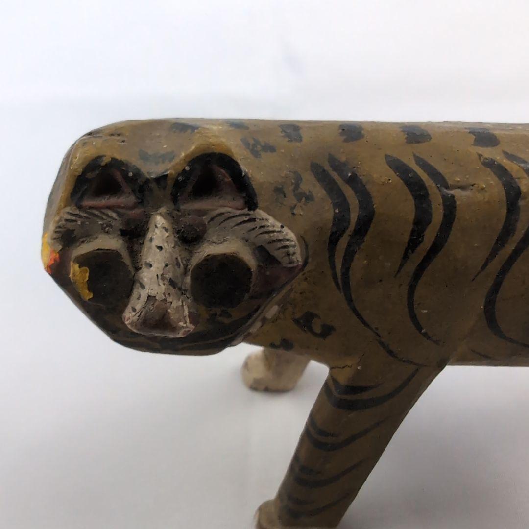 李朝木彫神獣像 木偶 仏像 神像 猫虎 朝鮮王朝時代 仏教美術