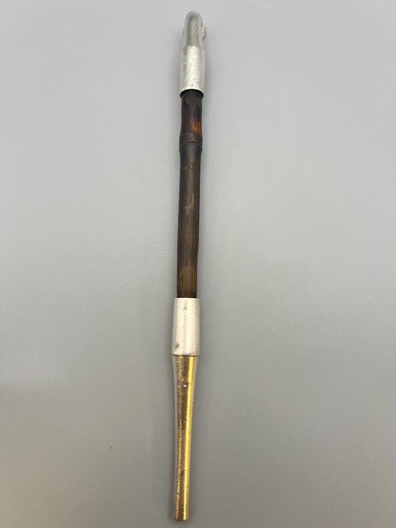 【海】純銀煙管　キセル　純刻印　小林在銘　銀細工　アンティーク　重量約43g