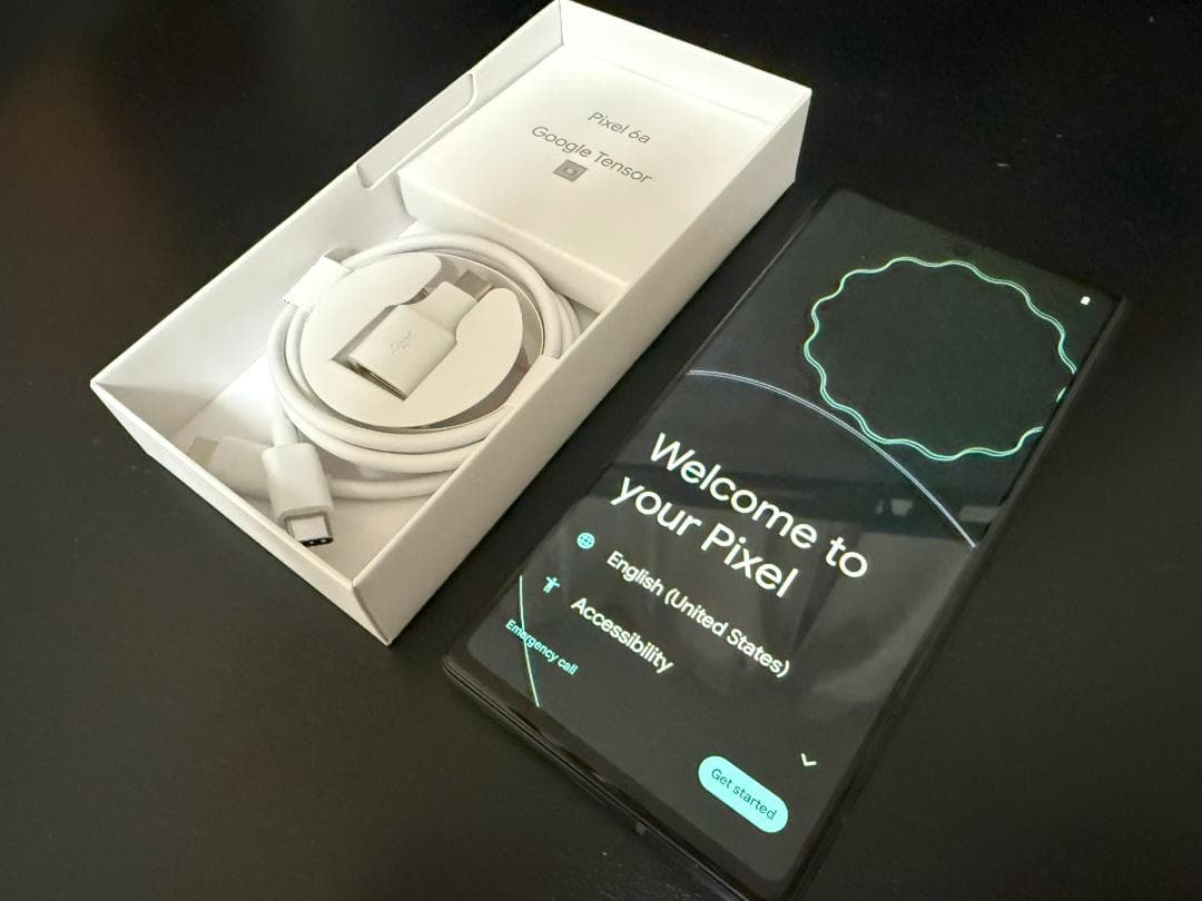 美品】Google Pixel 6a 本体 128GB 白 箱付きSIMフリー