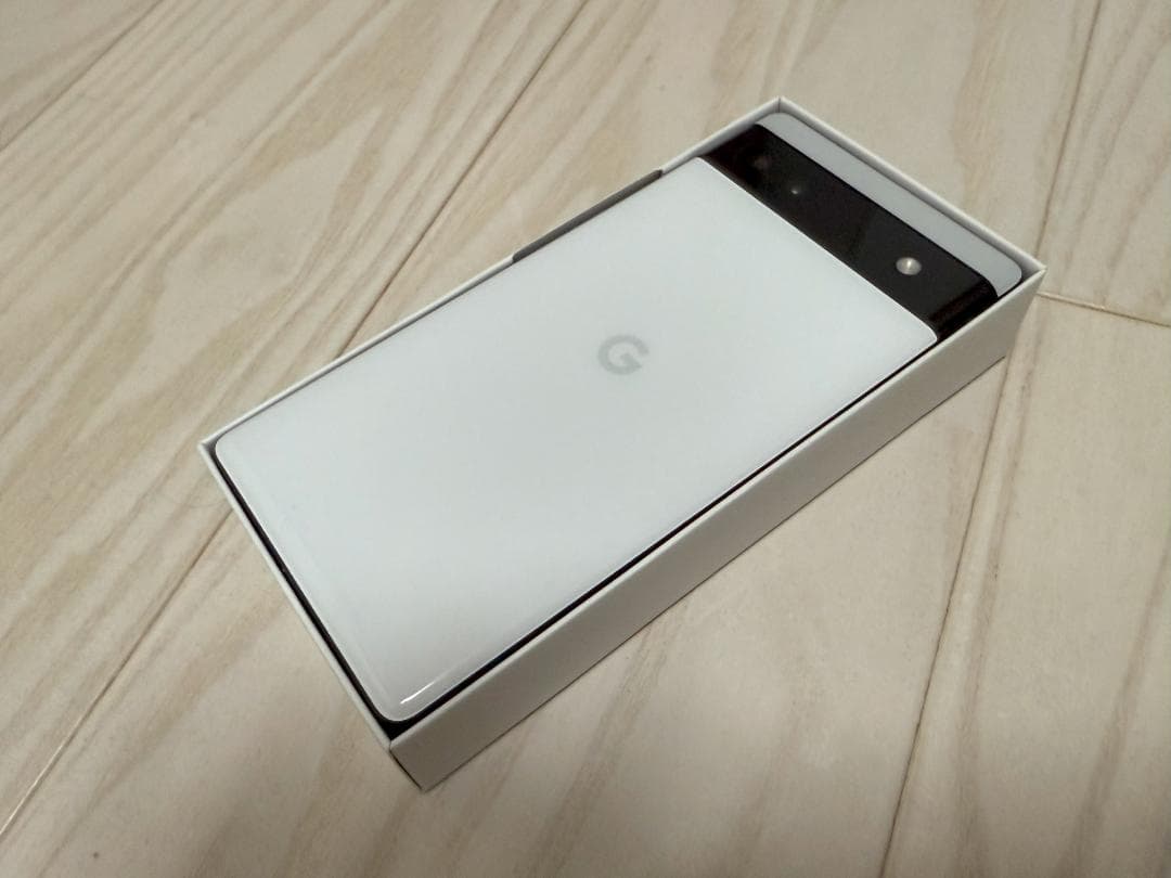 美品】Google Pixel 6a 本体 128GB 白 箱付きSIMフリー