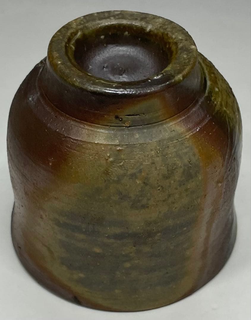 人間国宝　藤原雄　備前酒杯　ぐい呑　備前焼　共箱　共布　栞　y66