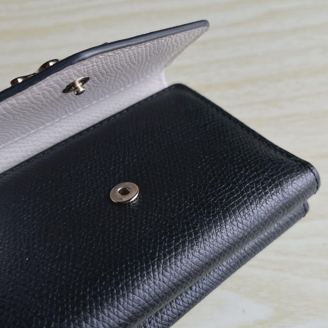 agnes b. アニエスベー 財布 黒 ブラック 三つ折り