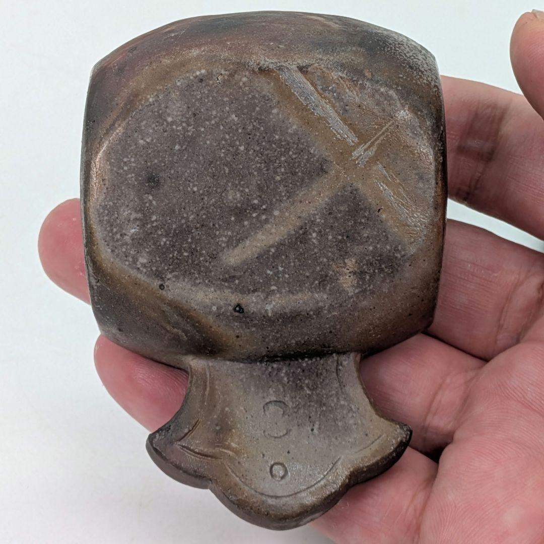 金重利陶苑 備前焼 子香合 合箱合布 抹茶道具 香道具 香盒