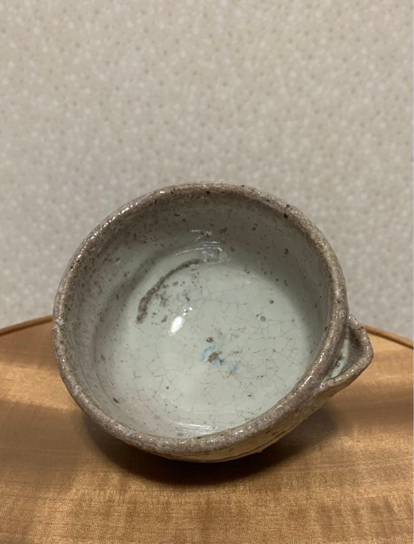 最上作】 酒器 西岡小十 作 斑唐津唐津片口ぐい呑